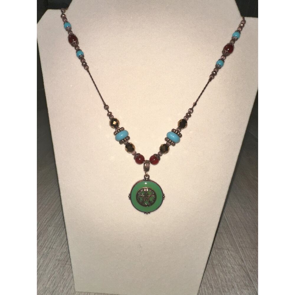 NEW WITH TAGS 2028 Vintage Style Necklace (Macys) Copper tone chain bead accents